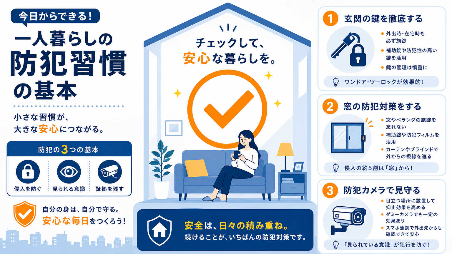 一人暮らしの防犯習慣とは？今日からできる基本の考え方